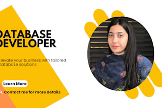 develop sql server, mysql, oracle, postgresql databases with erds