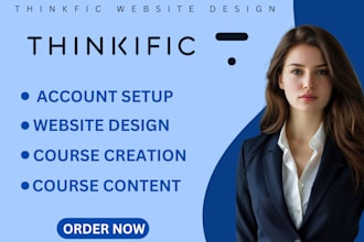 design kajabi website, kajabi sales funnel, kajabi expert, thinkific website