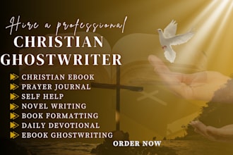 be nonfiction christian ghostwriter ebook editing daily devotional prayer sermon