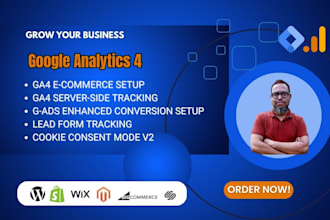configure ga4, conversion tracking, and ga4 ecommerce server side tracking