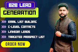 do b2b lead generation, and linkedin email lead list building