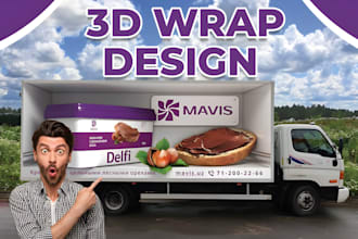 do eye catching vehicle wrap,3d box trailer, truck wrap, gaming trailer,car,bus