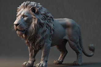 3d animal model, 3d printing, fur, texture realistic animal, 3d pet, 3d animal