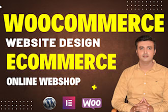 design online woocommerce website or ecommerce webshop