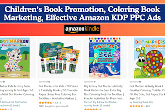children book promotion, coloring book marketing, effective amazon KDP PPC ads