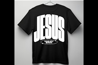 create custom christian typography t shirt design