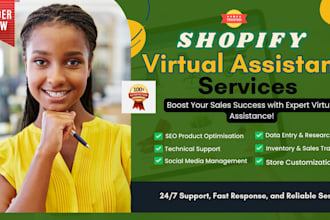 be your shopify virtual assistant for SEO, sales growth, and cro success