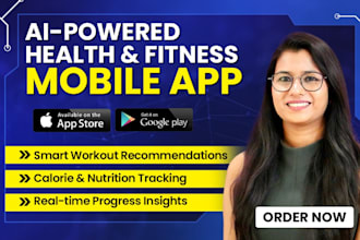 do ai health and fitness app development, ai nutrition app fitness app developer