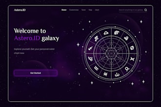 develop spiritual website, astrology horoscope website, numerology tarot website