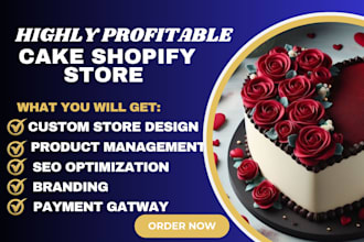 build cake shopify store bakery store cookies store cake website bakery website