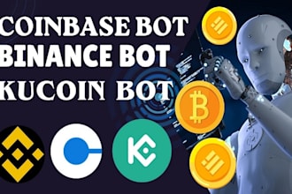 create coinbase bot, arbitrage bot, binance bot, robinhood bot, kucoin bot