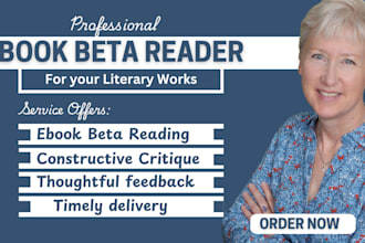 beta read and critique romance and fantasy novel as a constructive beta reader