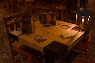 create stylized 3d props, game assets, and environments