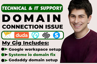 connect domain dns to shopify,  google workspace, squarespace wix and systeme io