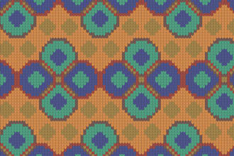 do seamless pattern in knitting style