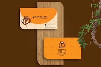 design custom minimal style business cards and logo design