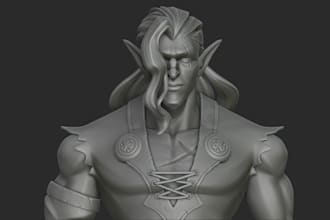 do 3d character sculpt,3d head bust,miniature,toy figurine,action figure