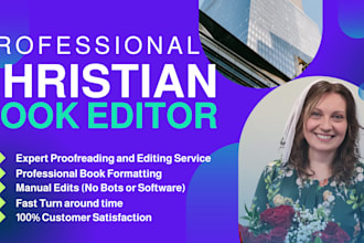 be your christian book editor and proofreader