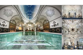 design, model, and render luxury villa interiors and exteriors
