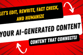 rewrite and humanize your ai generated or chatgpt content