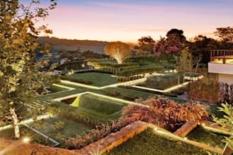 design front yard, backyard, home garden as landscape architect