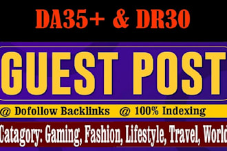 300 write and publish guest post on high da backlinks