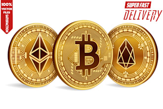 design high quality crypto coin or badge for ico business