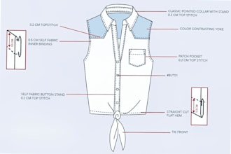 avatar design fashion apparel cloth tech pack female outfit sketch colorway pro