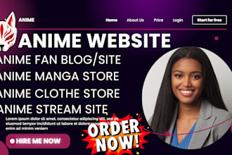 anime website anime character design anime icon design anime website redesign