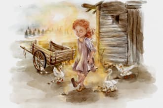 draw illustrations for children