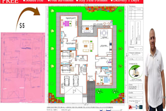 redraw floor plan for real estate agent,