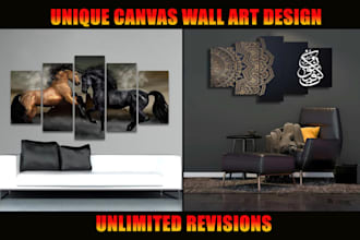design trendy motivational canvas wall art design, mural wall art in 24 hour