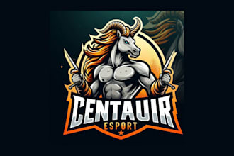 create an amazing centaur mascot logo with new concepts