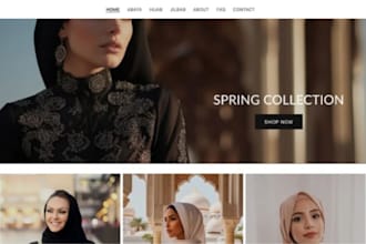 design money making abaya shopify clothing store islamic wear hijab website