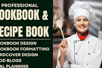 ghostwrite standard cookbook recipe book, food recipe, cookbook design layout