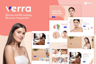 design wix skin care website, spa, cosmetic beauty saloon wix website redesign