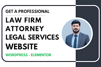 design a professional law firm website on wordpress with elementor