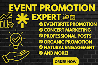 do event promotion, event marketing, event planning, eventbrite promotion set up