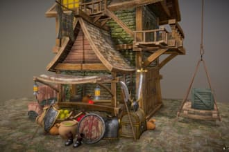 make custom 3d tabletop house,printable stl christmas model,ttrpg terrain,zbrush