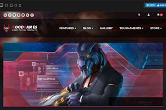 build game website, tournament website, arcade game
