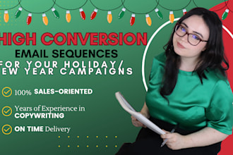 write an impactful email sequence for christmas and new year campaigns