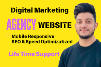 build a digital marketing agency website within 24 hours