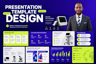 design a professional medical or scientific presentation