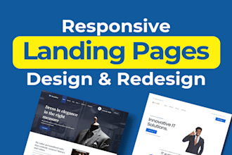 create a website or landing page in html, css and javascript