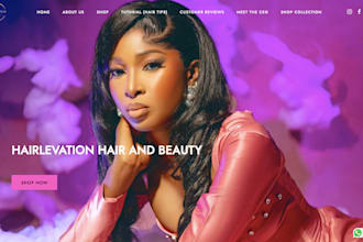 redesign hair extension website woocommerce website vagaro website beauty store