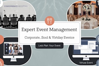 do event management services  corporate, social and virtual event planning