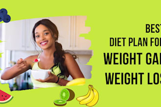 give you customized diet plan for weight gain and lose