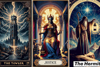 do tarot card character illustration art oracle cards board game card game
