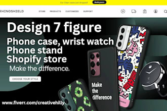 7 figure gadget items store smart watch, powerbank, phone stands shopify website