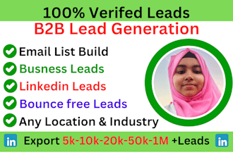 do b2b lead generation, linkedin lead, business lead, niche targeted email list